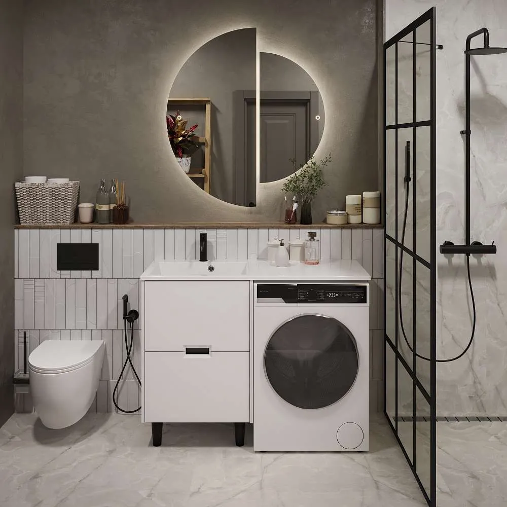 Тумба КЛЭР/Maid 58Н(120) (580х890х475) 2я белый