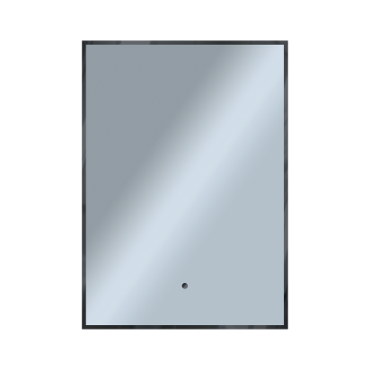 Зеркало Shape Strict (500х700х30) прямоугольник черный К01 LED датчик