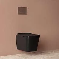 Унитаз подвесной IDDIS Bild безободковый черный матовый BILR2BMi25