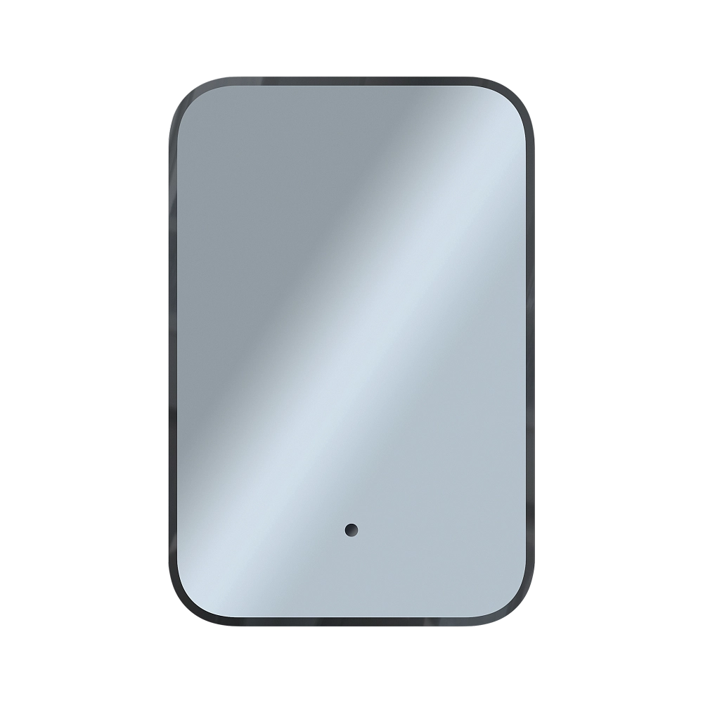 Зеркало ФОРМА СОФТ (400х600х30) прямоугольник черный К01 LED датчик