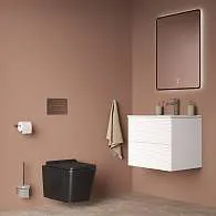 Унитаз подвесной IDDIS Bild безободковый черный матовый BILR2BMi25