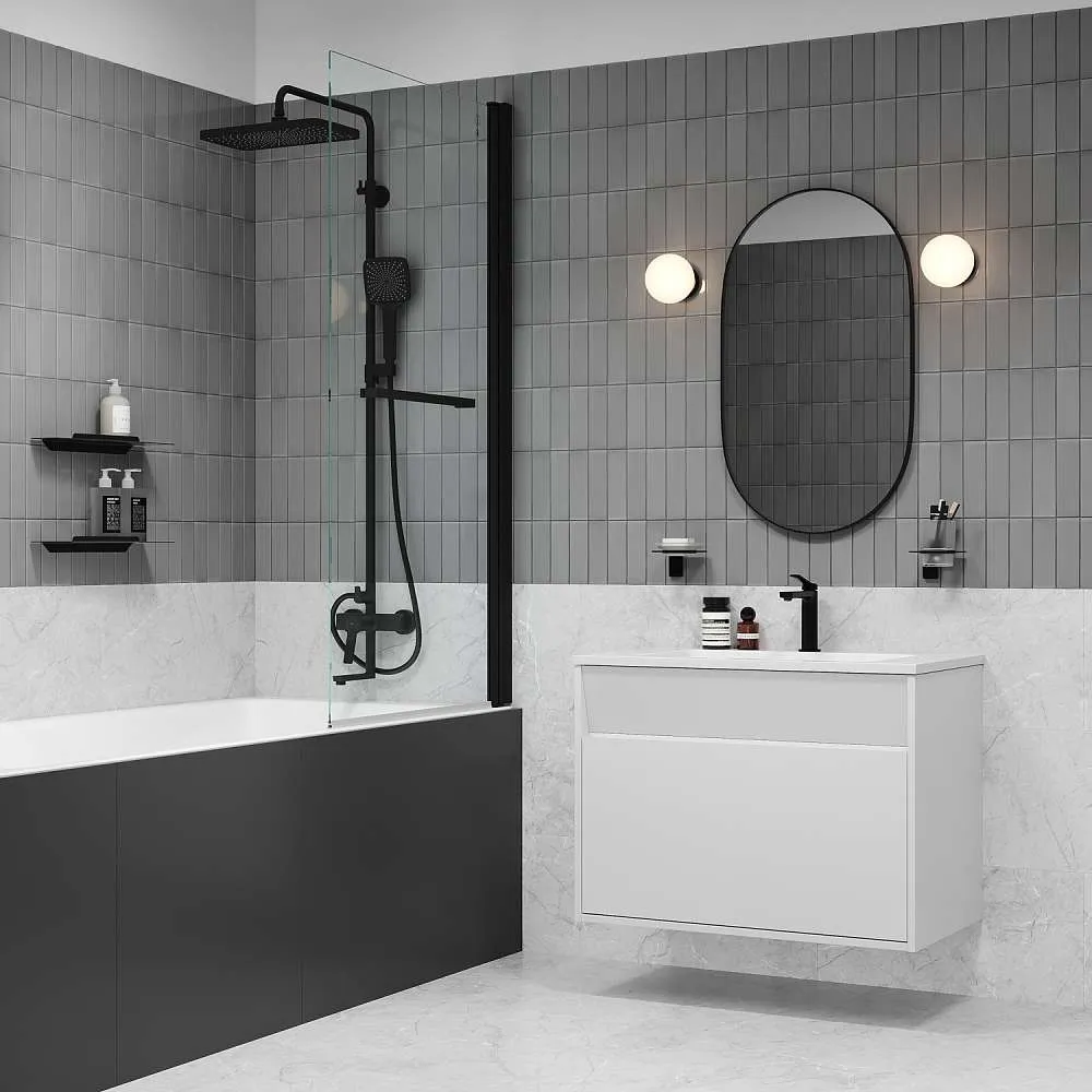 Смеситель для раковины IDDIS Parker, матовый черный, PARBL00i01