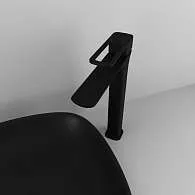 Смеситель для раковины IDDIS Slide высокий черный SLIBL01i01