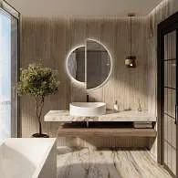 Зеркало PICO (550х1100х29) полукруг подсветка/сенсор