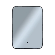 Зеркало Shape Soft (500х700х30) прямоугольник черный К01 LED датчик