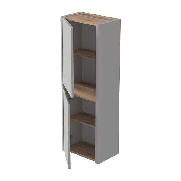 Пенал Mona 40П (400х1100х250) 2д агатовый серый