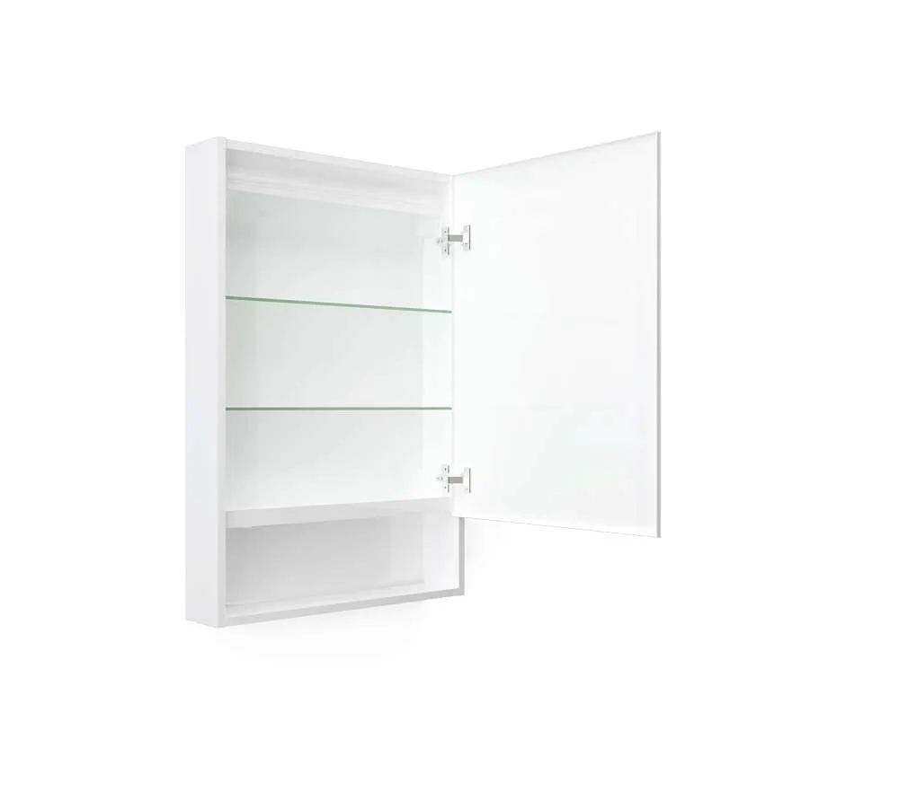 Зеркало-шкаф Mira 60 Белый глянец