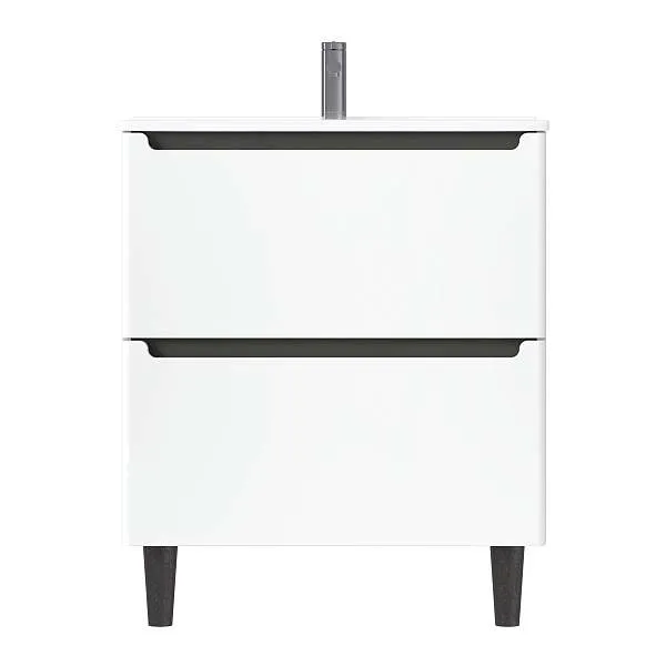 Тумба под раковину Coda 65Н (650х887х471) 2я перламутр белый