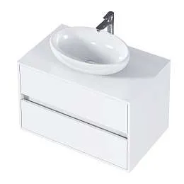 Тумба со столешницей Veil 80П (800х500х500) 2я белая аляска