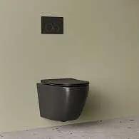 Унитаз подвесной IDDIS безободковый Blanco черный матовый BLAR3BMi25