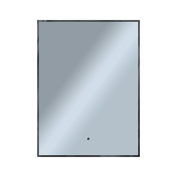 Зеркало Shape Strict (600х800х30) прямоугольник черный К01 LED датчик