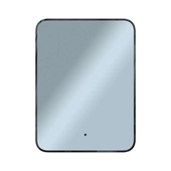 Зеркало Shape Soft (600х800х30) прямоугольник черный К01 LED датчик