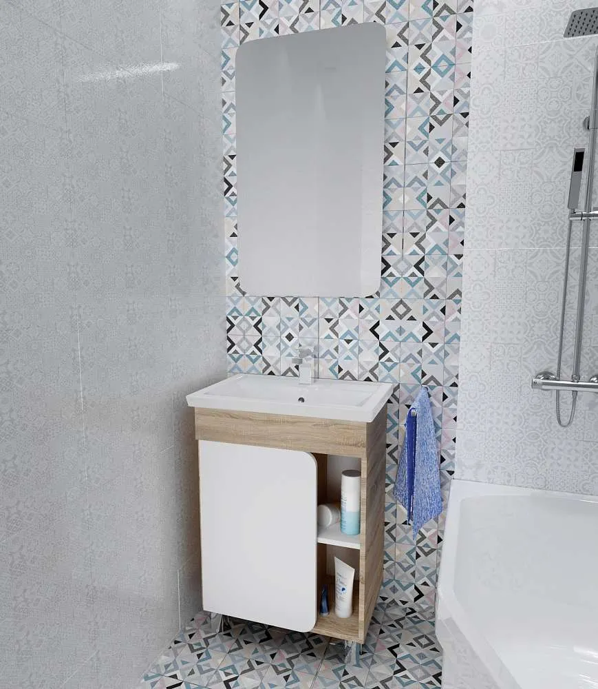 Тумба под раковину НУВО/Nuvo 60Н 1д. дуб сонома