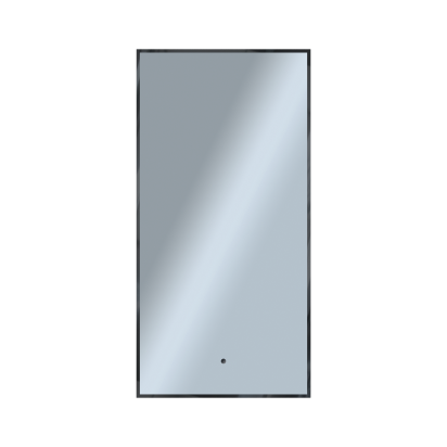 Зеркало Shape Strict (500х1000х30) прямоугольник черный К01 LED датчик
