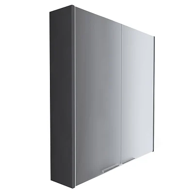 Зеркальный шкаф  ГАУЛА/Gaula 60 2д.Black