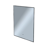 Зеркало Shape Strict (700х900х30) прямоугольник черный К01 LED датчик