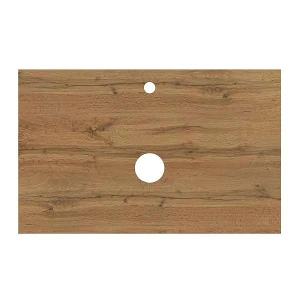 Тумба со столешницей Veil 80П (800х500х500) 2я белая аляска/дуб вотан