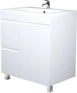 Тумба под раковину Cube 75Н 2в.я 1д Белый глянец