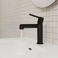 Смеситель для умывальника IDDIS Aiger черный матовый AIGBL00i01