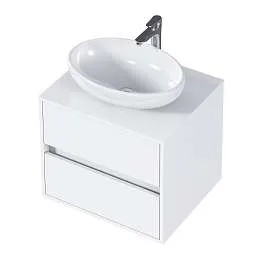 Тумба со столешницей Veil 60П (600х500х500) 2я белая аляска