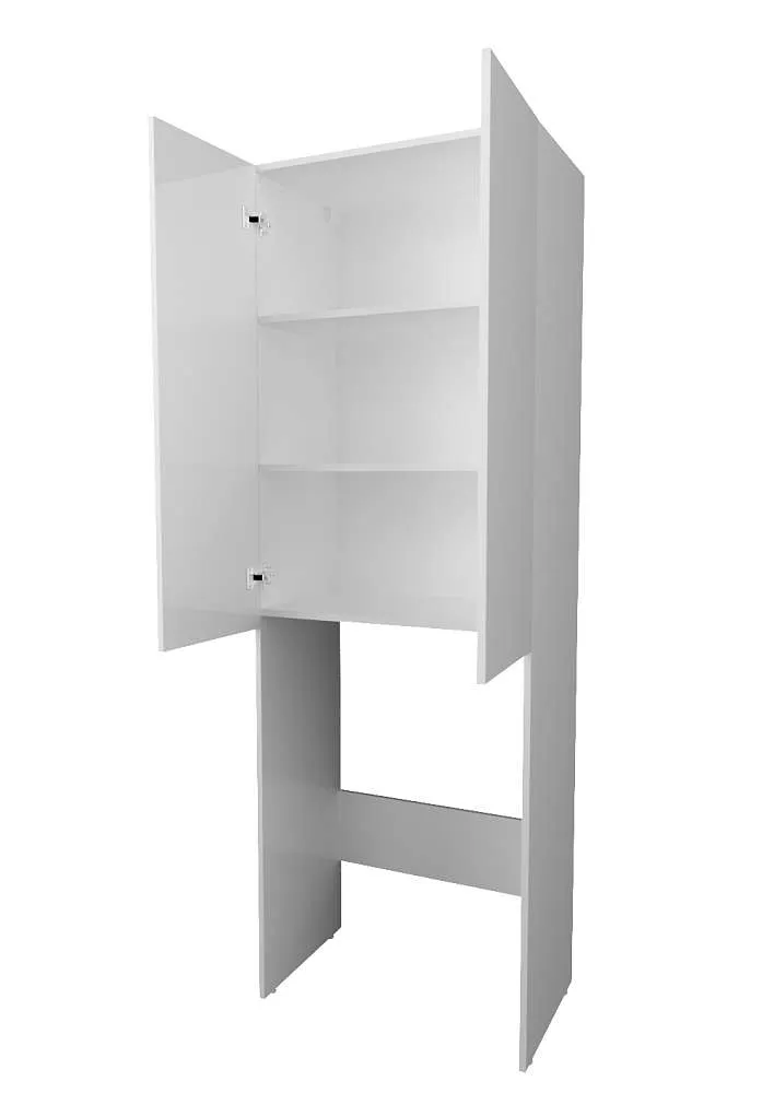 Шкаф ЭЛЕГАНТ/Wall 67 2д белый глянец