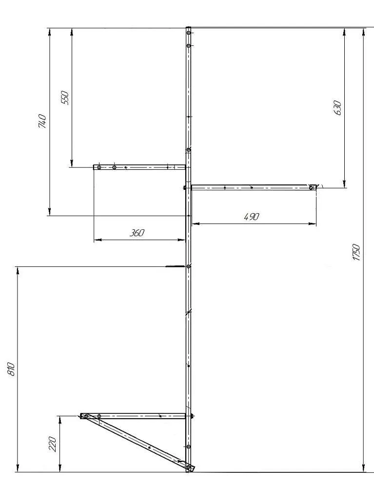 Рама разборная ЭРГОНОМИКА/ERGONOMIKA 1580-1750