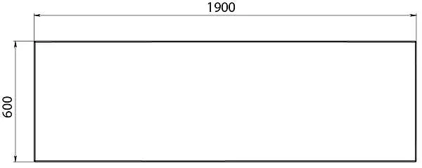 Панель ФЛЭТ/FLAT ЭСМА 1900 фронт МГ