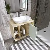 Тумба Delta 80П 1Д Мята софт