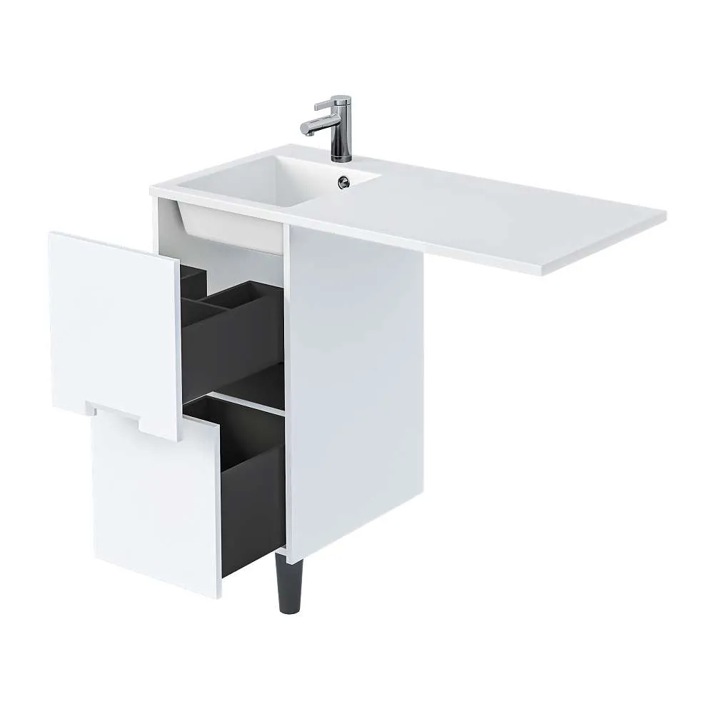 Тумба КЛЭР/Maid 38Н(100) (380х890х475) 2я белый