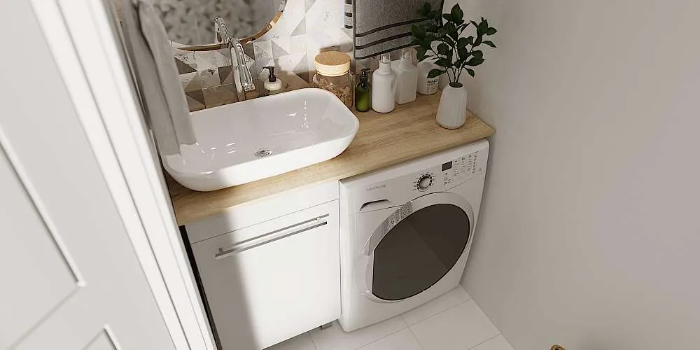 Столешница под стир.машину ВИСТА/Wash 110 L дуб сонома