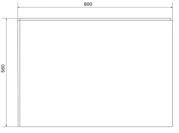 Панель ФЛЭТ/FLAT 800 L бок