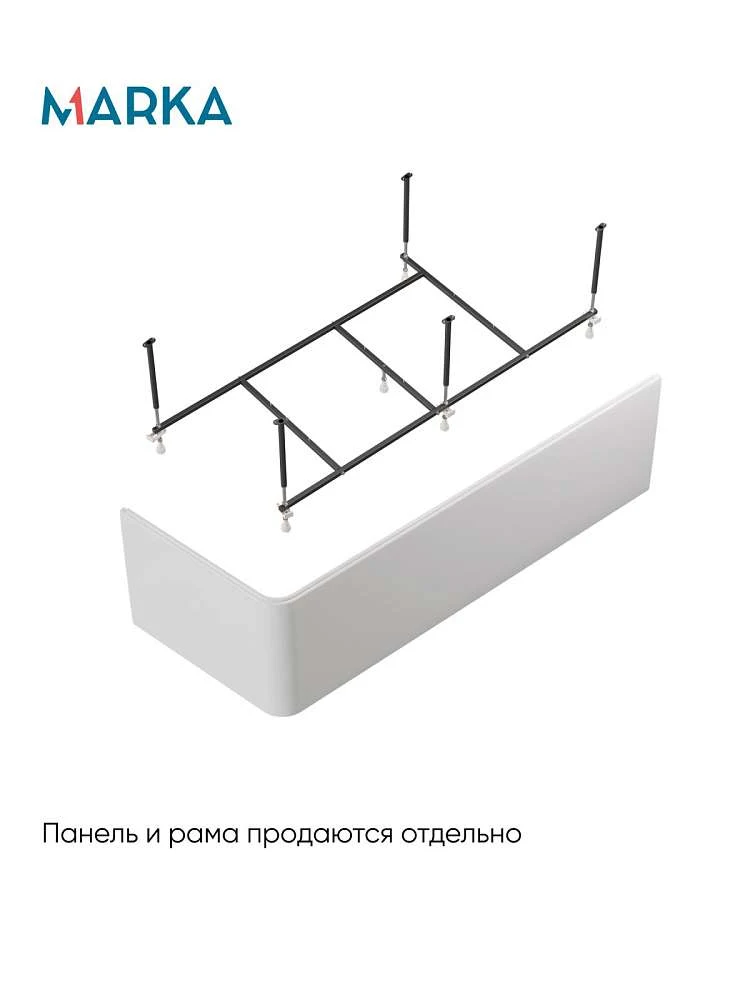 Ванна ДИРЕКТ/DIRECT 1700х1000 R ПР