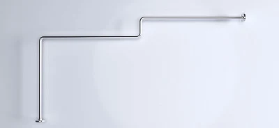 Карниз для ванны Linea 1650x850 Г-обр. (хром)