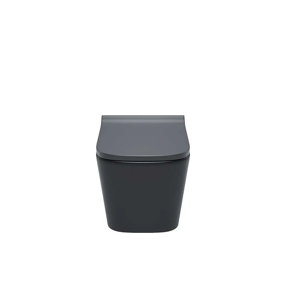 Унитаз подвесной IDDIS Bild безободковый черный матовый BILR2BMi25