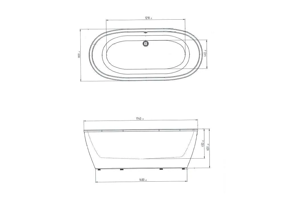 Ванна "TONDO" 174*80 (с подсветкой)