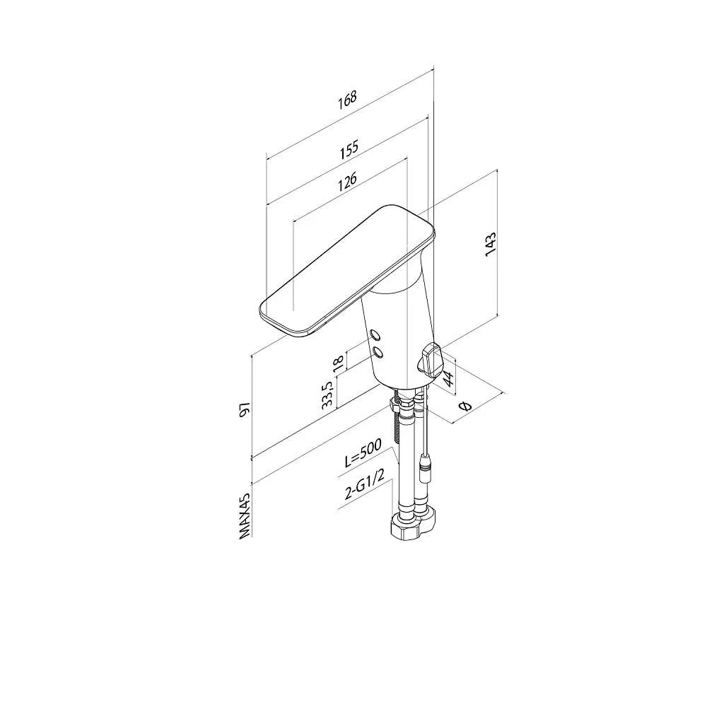 Смеситель для раковины IDDIS Pulse сенсор PULSBS2i86