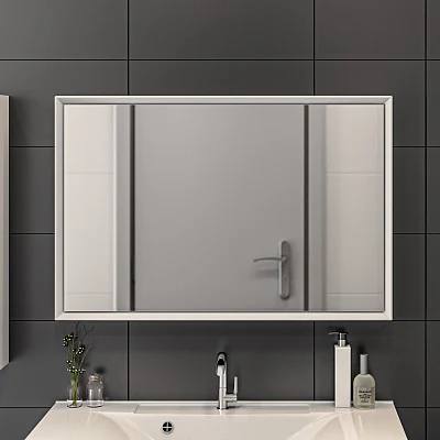 Зеркало РОМБ/Romb 90 White
