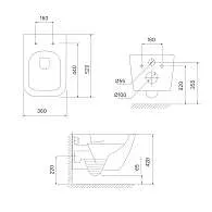 Унитаз подвесной безободковый IDDIS Torr TORRDSEi25