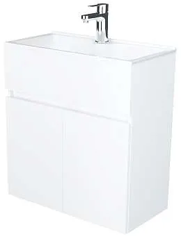 Тумба с раковиной Mira 60П 2д. Белый глянец