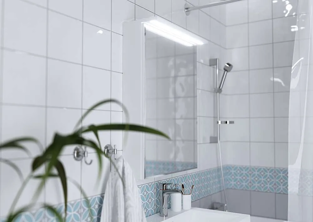 Зеркало-шкаф Соната 60 1д с подсветкой, белый глянец