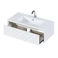 Тумба Glace 100П (994х300х476) 1я белый (низ)