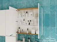 Зеркальный шкаф Gaula 60 2д.White