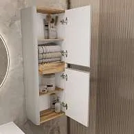 Пенал Mona 40П (400х1100х250) 2д агатовый серый