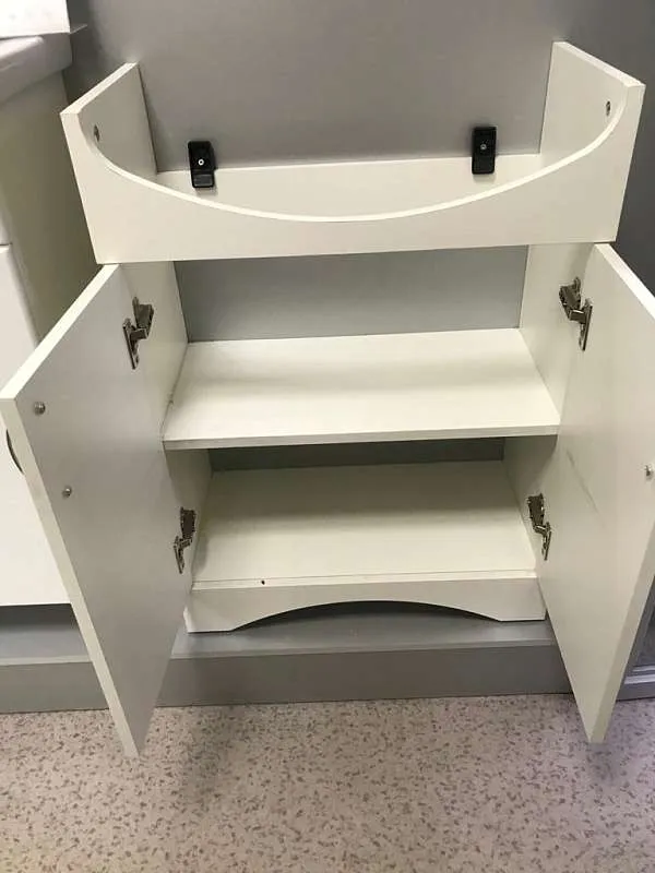 Тумба Уют 60Н 2д. Белая