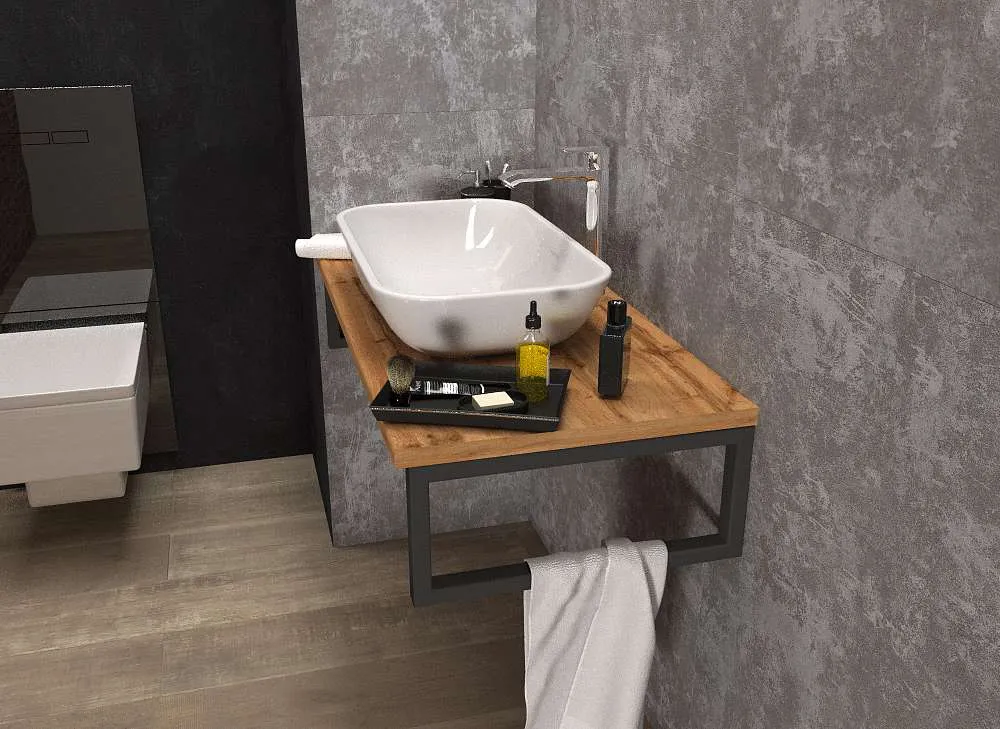 Столешница ГРАНЖ ЛОФТ/GRUNGE LOFT 80 дуб вотан