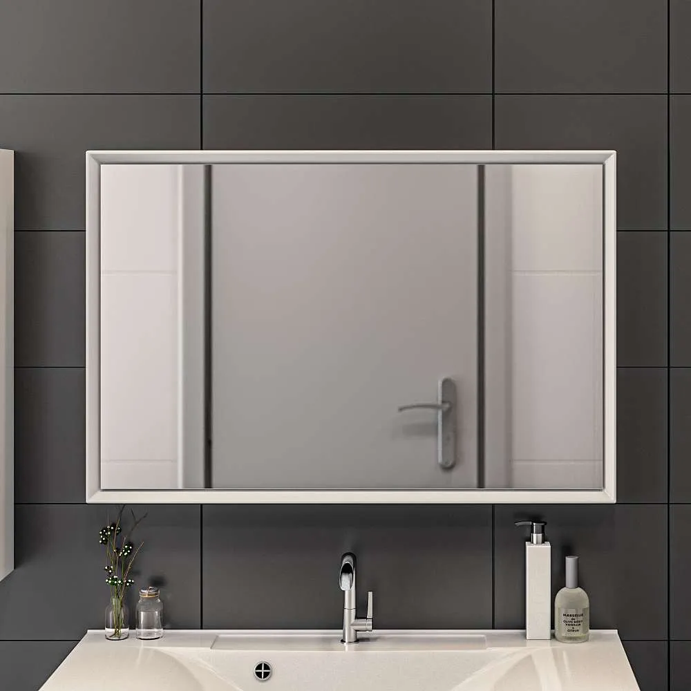 Зеркало РОМБ/Romb 90 White