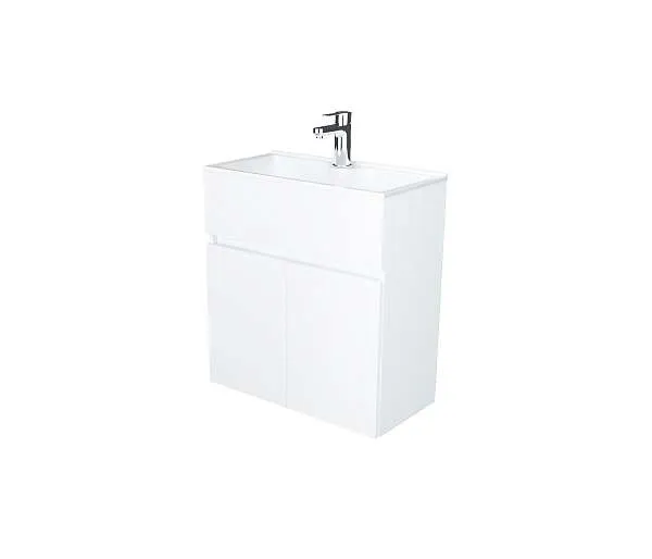 Тумба с раковиной Mira 60П 2д. Белый глянец