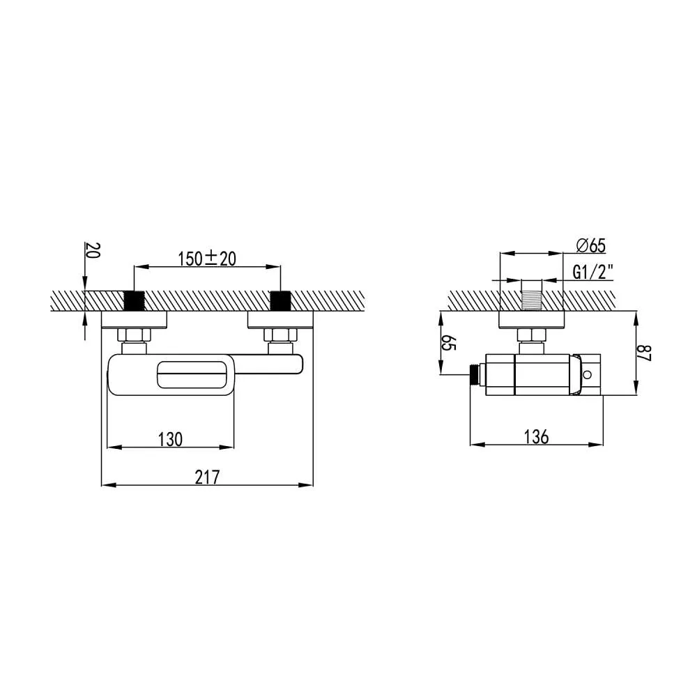 Смеситель для ванны IDDIS Slide белый матовый SLIWT00i02WA