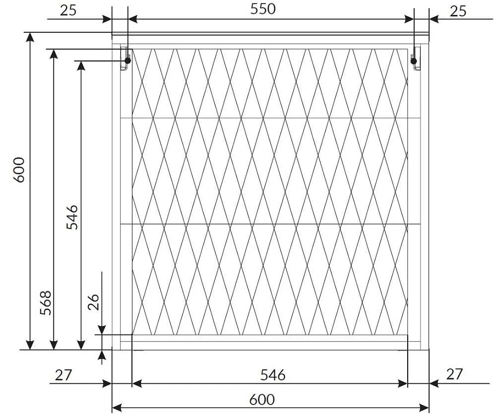 Тумба со столешницей ЭСТЕЛЬ/Estel 60П 1я белый