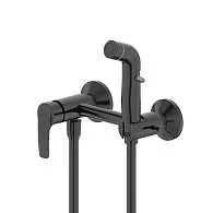 Смеситель с гигиенической лейкой IDDIS Ray черный матовый RAYBL00i08